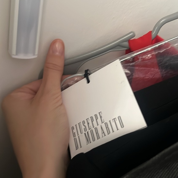 New with tags GIUSEPPE DI MORABITO Assymmetric Ruffled Square-Neck Gown 40 IT - Picture 13 of 14